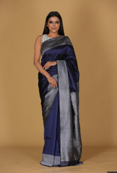 Himani Design Ink Blue Saree Himani Design Ink Blue Saree