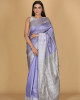 Chandramala Lilac Saree with White and Purple Design Chandramala Lilac Saree with White and Purple Design