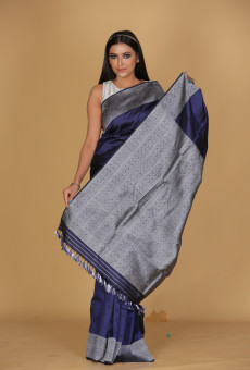 Himani Design Ink Blue Saree Himani Design Ink Blue Saree