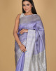 Chandramala Lilac Saree with White and Purple Design Chandramala Lilac Saree with White and Purple Design