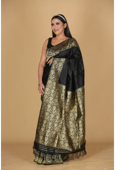Mayur Design Black Saree