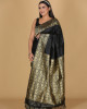 Mayur Design Black Saree