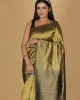Toramai Small Buta Mausmia Buta Gold with Black Color Saree Toramai Small Buta Mausmia Buta Gold with Black Color Saree