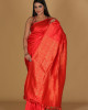 Mousumi Design Toramai Small Buta Red Saree Mousumi Design Toramai Small Buta Red Saree