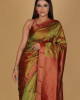 Hawali Design Mehendi Green Saree