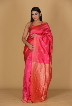 Hawali Design Magenta Pink Saree