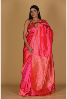 Mousumi Design Pink Saree – Madhushree signature Border