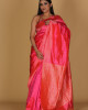 Mousumi Design Pink Saree – Madhushree signature Border