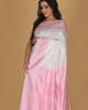 Hira moni Design White Colour Saree
