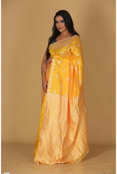 44 Diamond Golden Yellow Saree 44 Diamond Golden Yellow Saree