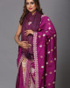 Eri Stole – Handwoven Elegance in Magenta Red