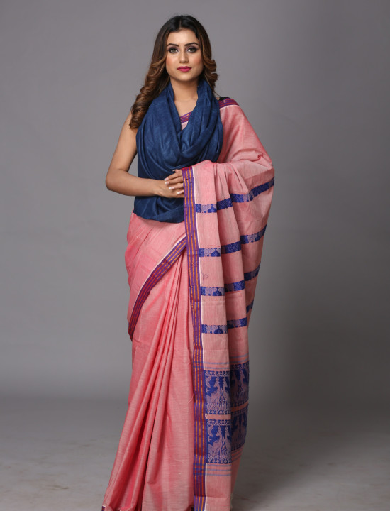 Eri Stole – Handwoven Elegance in Tealish Blue