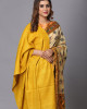 Eri Stole – Handwoven Elegance in Orange Gold