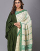 Eri Stole – Handwoven Elegance in Olive Green